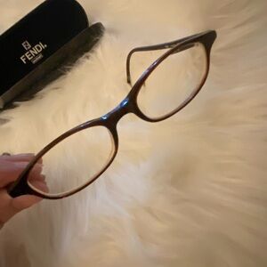 Fendi Elegant Dark Brown Glasses